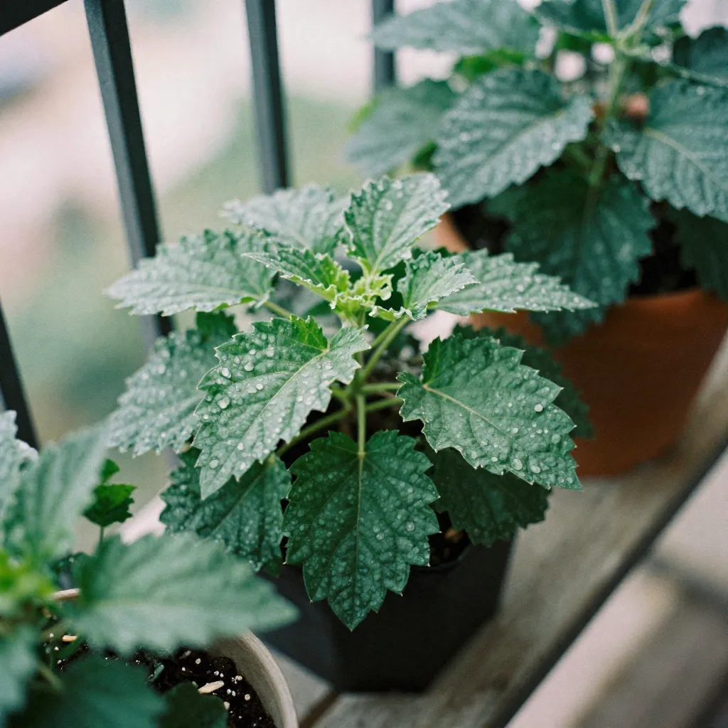 Colorful flowers in balcony planters